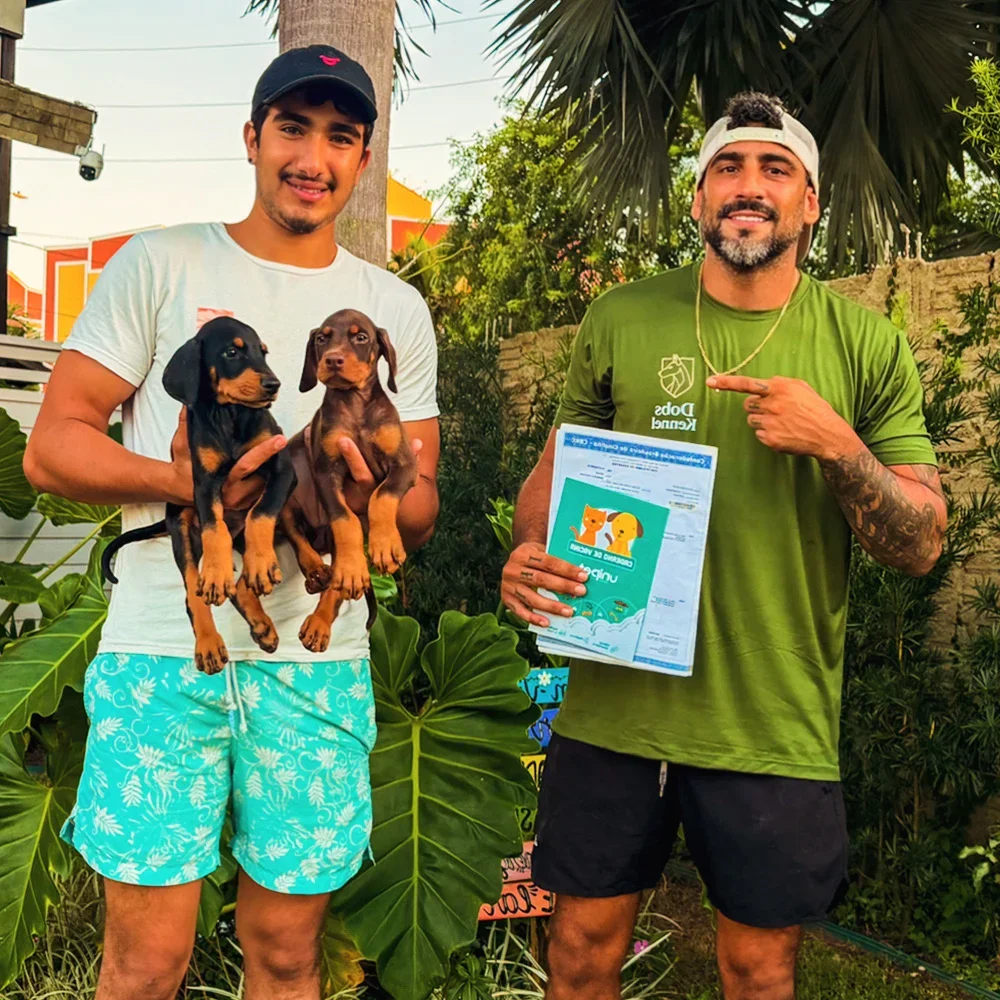 Entrega de filhotes a cliente